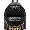Moschino chain-detail quilted sheepskin backpack