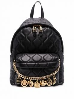 Moschino chain-detail quilted sheepskin backpack
