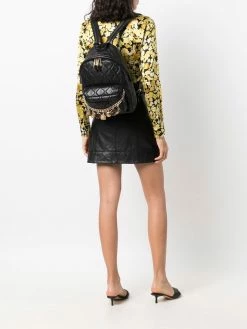 Moschino chain-detail quilted sheepskin backpack
