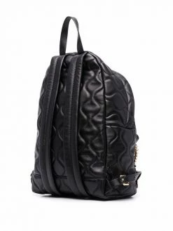 Moschino chain-detail quilted sheepskin backpack