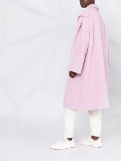 Moschino multi-pocket bouclé single-breasted coat