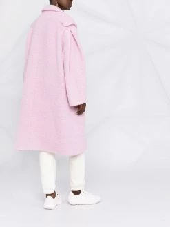 Moschino multi-pocket bouclé single-breasted coat