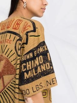 Buy ๐ Moschino Potato Field print oversized T ๐ shirt ๐ 10 Moschino Potato Field print oversized T-shirt