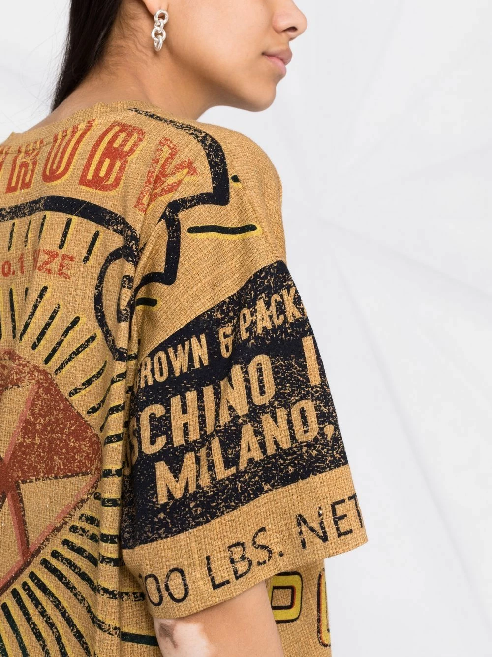 Buy ๐ Moschino Potato Field print oversized T ๐ shirt ๐ 5 Moschino Potato Field print oversized T-shirt