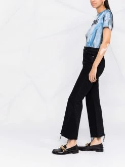 Moschino brushstroke logo-print T-shirt