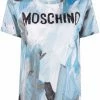 Moschino brushstroke logo-print T-shirt