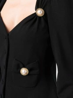 Moschino pearl-embellished cardigan