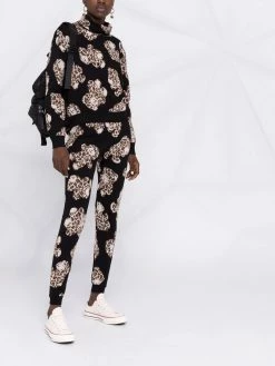 Moschino Leo Teddy intarsia roll-neck jumper