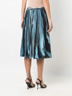 Moschino brush-stroke print skirt