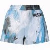 Moschino abstract-print cotton track shorts