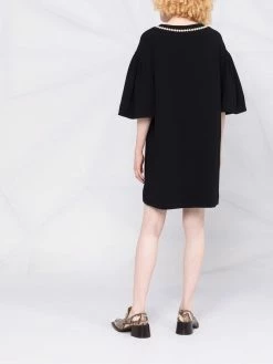 Moschino pearl-embellished T-shirt dress