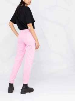 Moschino side pearl-detail track pants