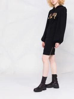 Moschino charms motif logo-print hoodie dress
