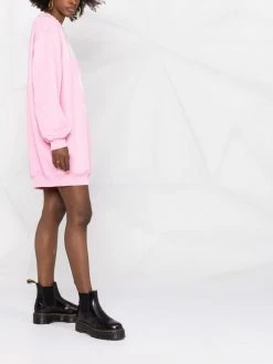 Cheapest ๐งจ Moschino Logo print pearl embellished sweatshirt ๐ dress ๐ 13 Moschino logo-print pearl-embellished sweatshirt dress