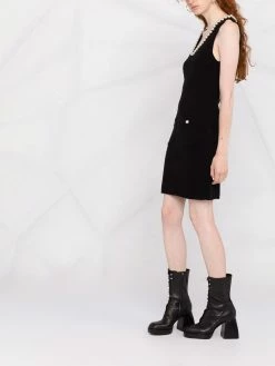 Moschino pearl-embellished mini dress