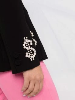 Cheapest ๐ Moschino Dollar sign pearl embellished blazer ๐งจ 12 Moschino dollar sign pearl-embellished blazer