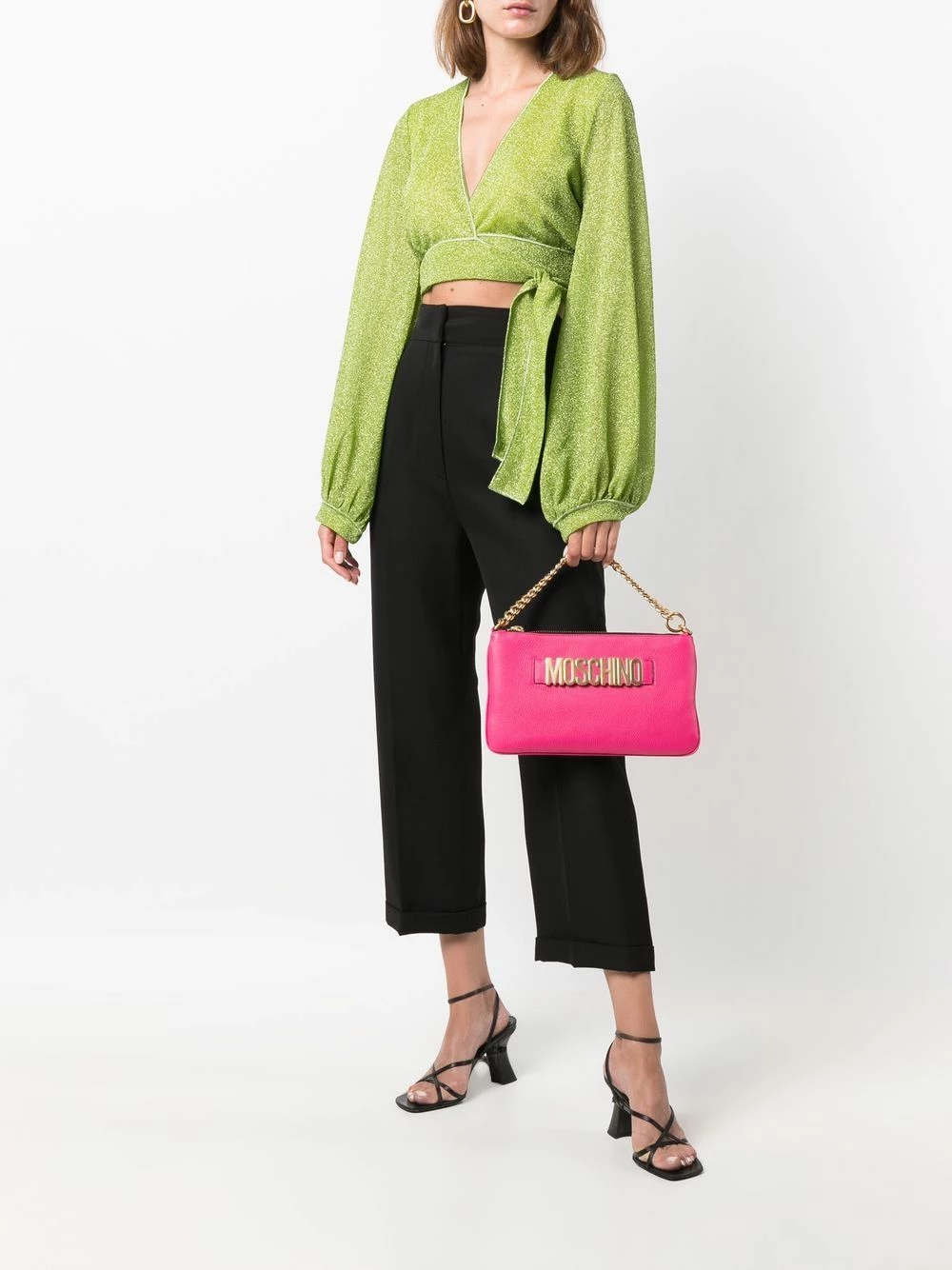 Brand new โ๏ธ Moschino Logo letter multi strap bag ๐ 4 Moschino logo-letter multi-strap bag