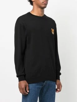 Moschino intarsia-knit motif long-sleeve jumper