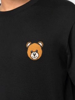 Moschino intarsia-knit motif long-sleeve jumper