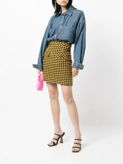 Discount ๐ Moschino Bear embroidered denim ๐ shirt ๐ 8 Moschino bear-embroidered denim shirt