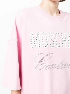 Moschino layered logo-print T-shirt dress