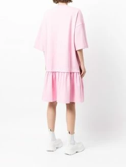 Moschino layered logo-print T-shirt dress