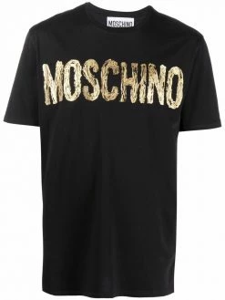Moschino foil-effect logo T-shirt