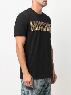 Moschino foil-effect logo T-shirt