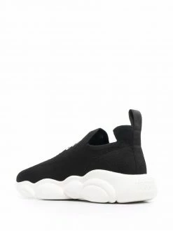 Moschino intarsia-knit logo slip-on sneakers
