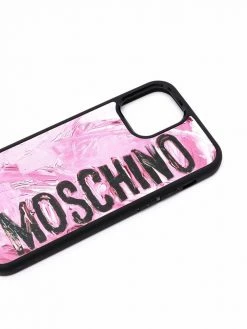 Moschino logo-print iPhone 12/12 Pro