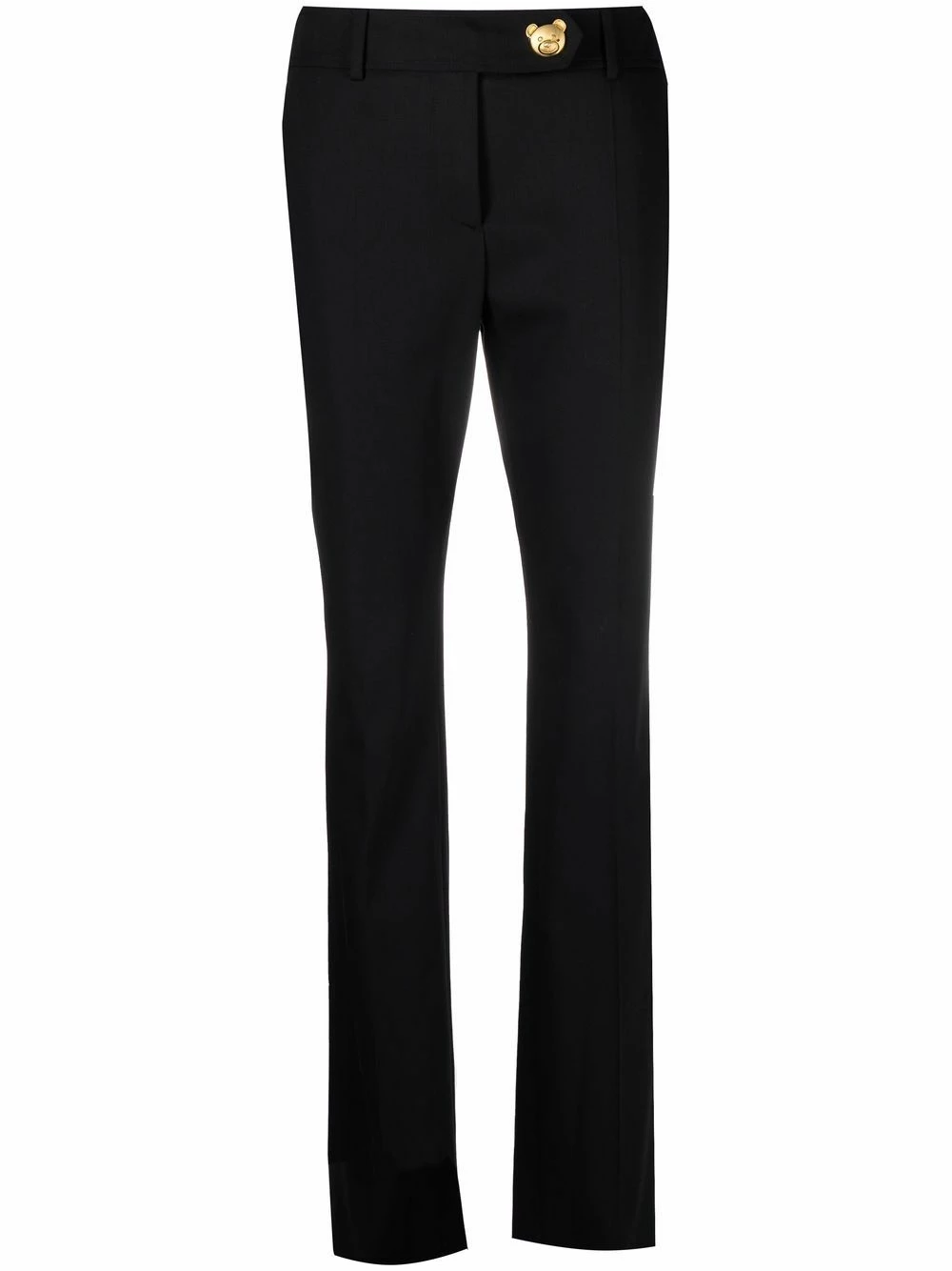 Top 10 ❤️ Moschino Logo plaque tailored trousers ⭐ 3 Moschino logo-plaque tailored trousers