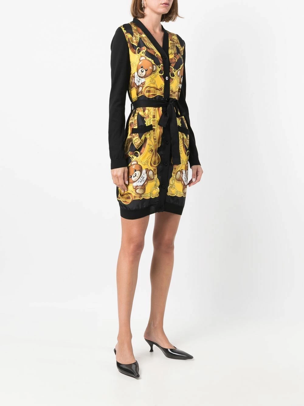 New โ๏ธ Moschino Teddy bear print tie fastening ๐ dress ๐ 5 Moschino teddy bear-print tie-fastening dress