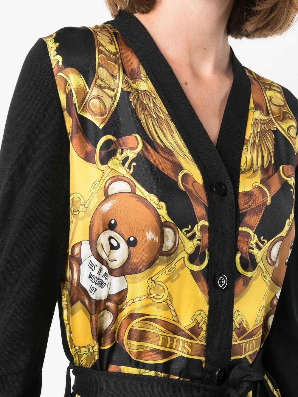 New โ๏ธ Moschino Teddy bear print tie fastening ๐ dress ๐ 7 Moschino teddy bear-print tie-fastening dress
