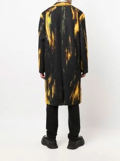 Moschino distressed-effect single-breasted coat