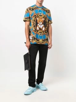 Top 10 โญ Moschino Teddy short sleeve printed T ๐ shirt ๐ 8 Moschino Teddy short-sleeve printed T-shirt