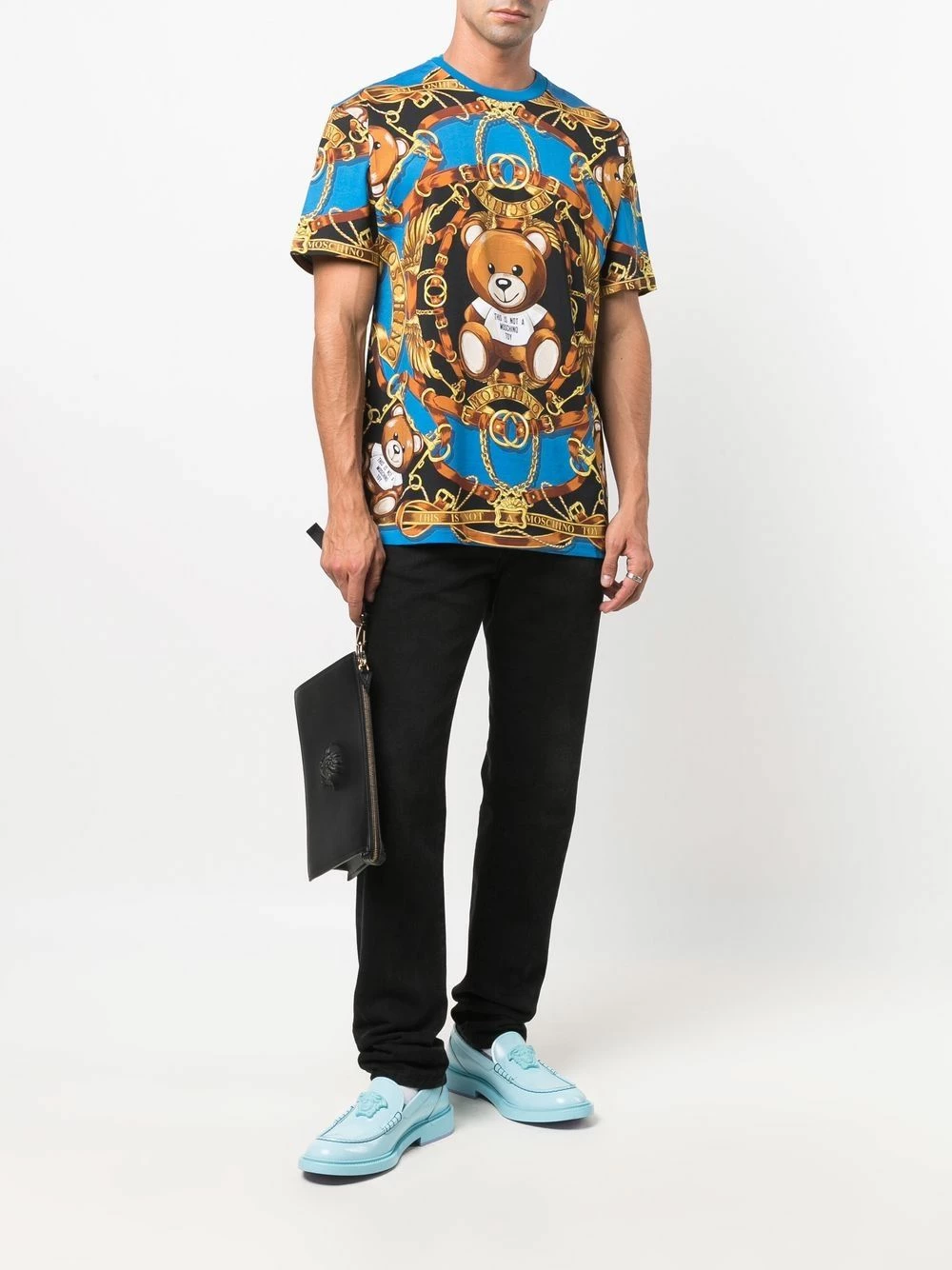 Top 10 โญ Moschino Teddy short sleeve printed T ๐ shirt ๐ 4 Moschino Teddy short-sleeve printed T-shirt