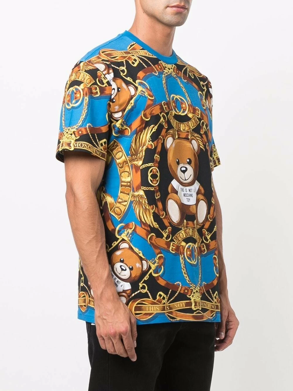 Top 10 โญ Moschino Teddy short sleeve printed T ๐ shirt ๐ 5 Moschino Teddy short-sleeve printed T-shirt