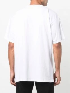 Moschino paint-effect logo-print short-sleeve T-shirt