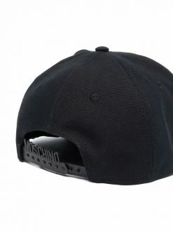 Moschino logo-print canvas cap