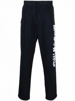 Moschino Symbols stretch-gabardine trousers