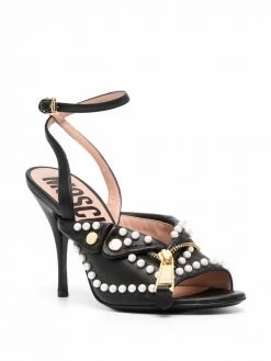 Moschino 70mm biker-jacket sandals