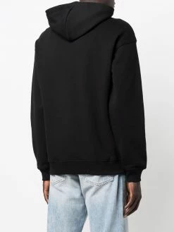 Moschino rainbow-logo pullover hoodie