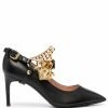 Moschino Icon charm 80mm pumps