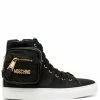Coupon โค๏ธ Moschino Side pocket high top ๐ sneakers โ๏ธ 1 Moschino side-pocket high-top sneakers