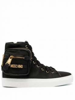 Moschino side-pocket high-top sneakers
