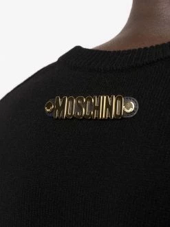 Moschino rear-logo wool-cashmere jumper
