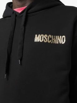 Moschino logo-letter pullover hoodie