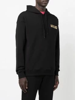 Moschino logo-letter pullover hoodie