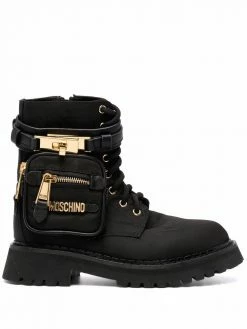 Moschino zip-pocket ankle boots