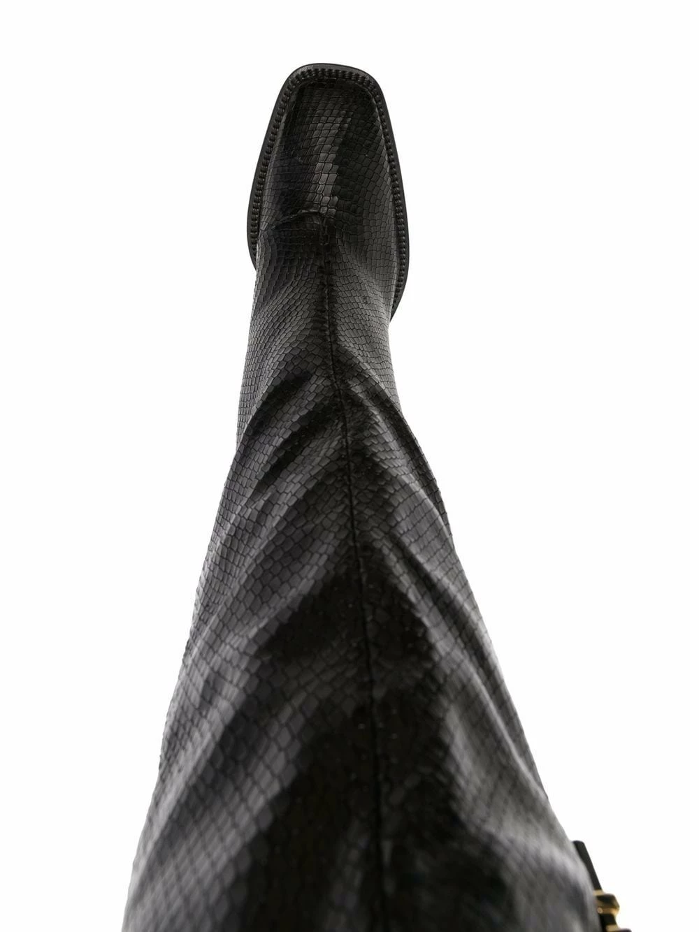 Best deal ❤️ Moschino 100mm logo plaque knee length 🥾 boots ❤️ 6 Moschino 100mm logo-plaque knee-length boots